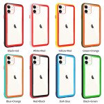 Wholesale iPhone 11 Pro (5.8in) Clear Slim Matte Hybrid Bumper Case (Black Green)